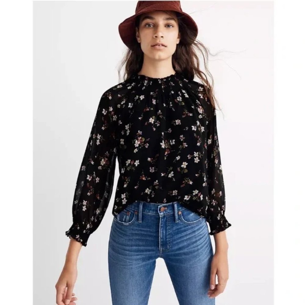 Madewell Size L Top in Backyard Blooms